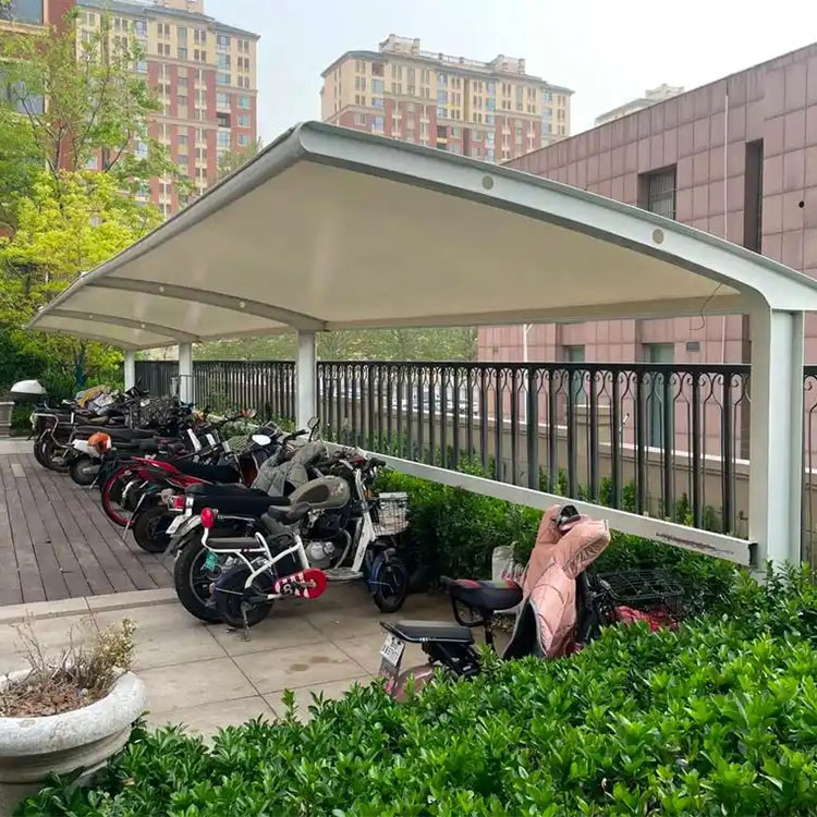 双峰县膜结构电动车棚